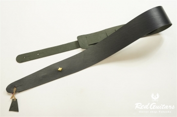 Plain Leather - Ebony & Rhombus Studs